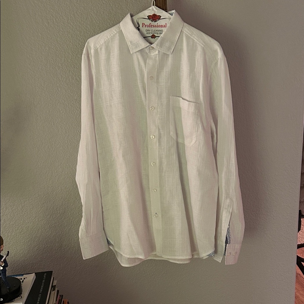 Tommy Bahama White Linen Men's Shirt